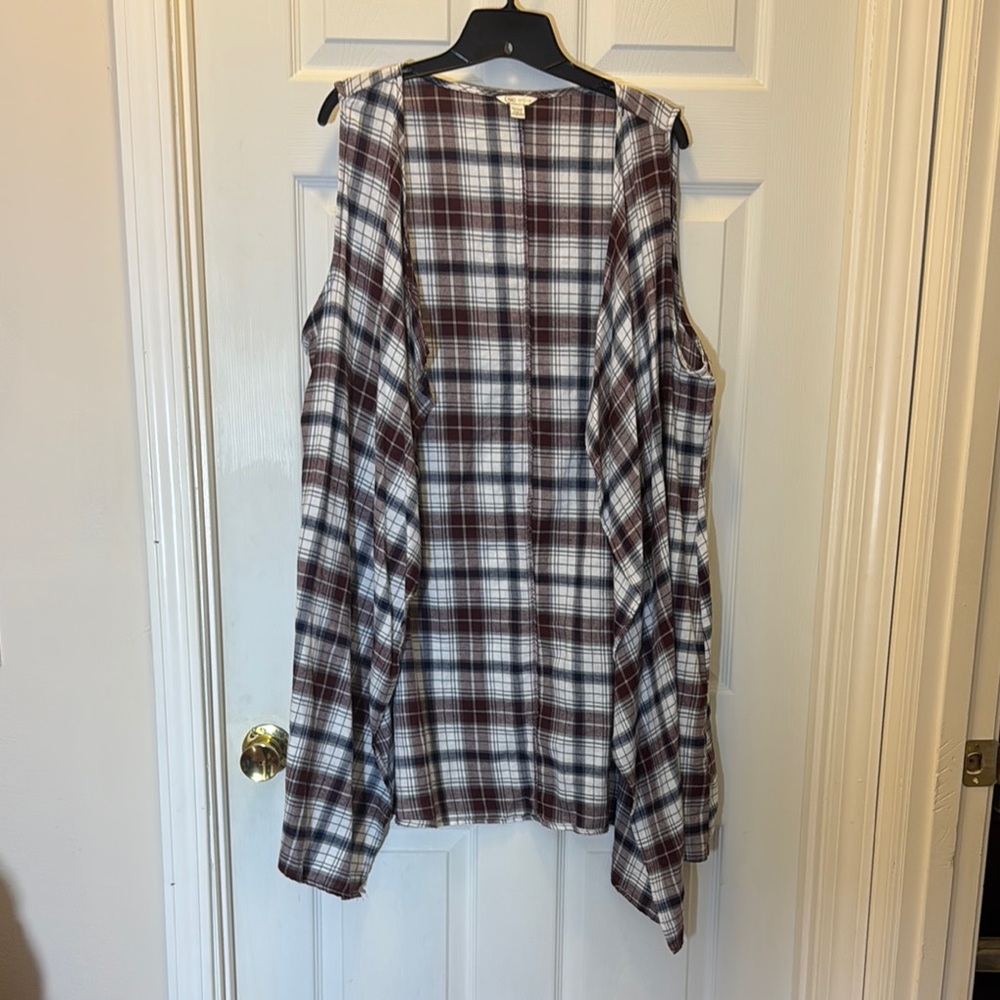 Plaid Sleeveless Vest